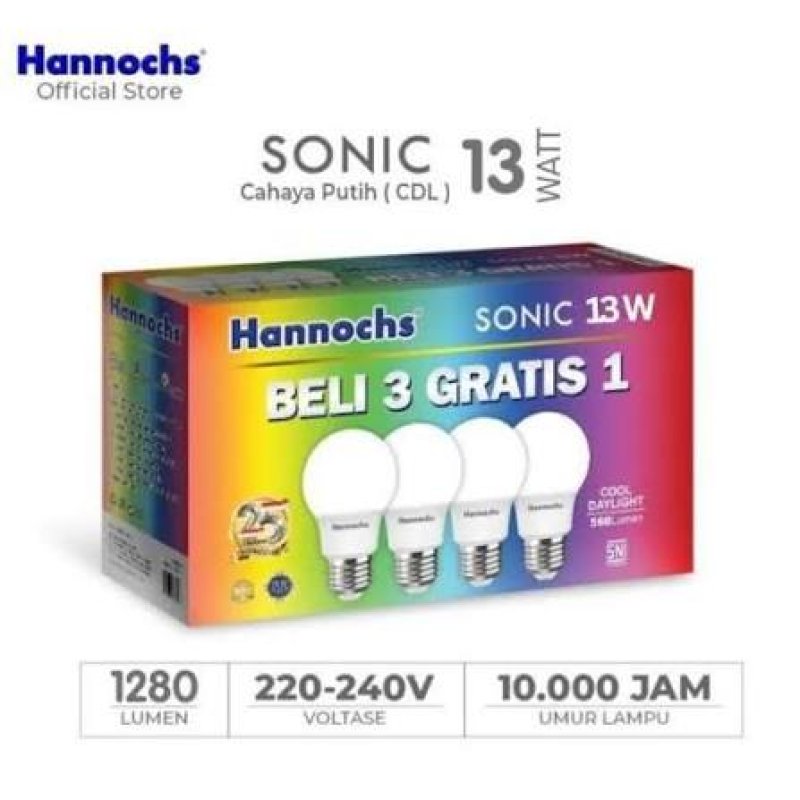 lampu hannochs 13 w isi 4